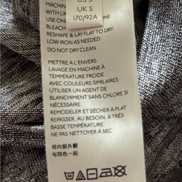 Anthropologie Silver Wrap Blouse - Picture 8 of 8